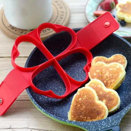 Nonstick pancake heart mold